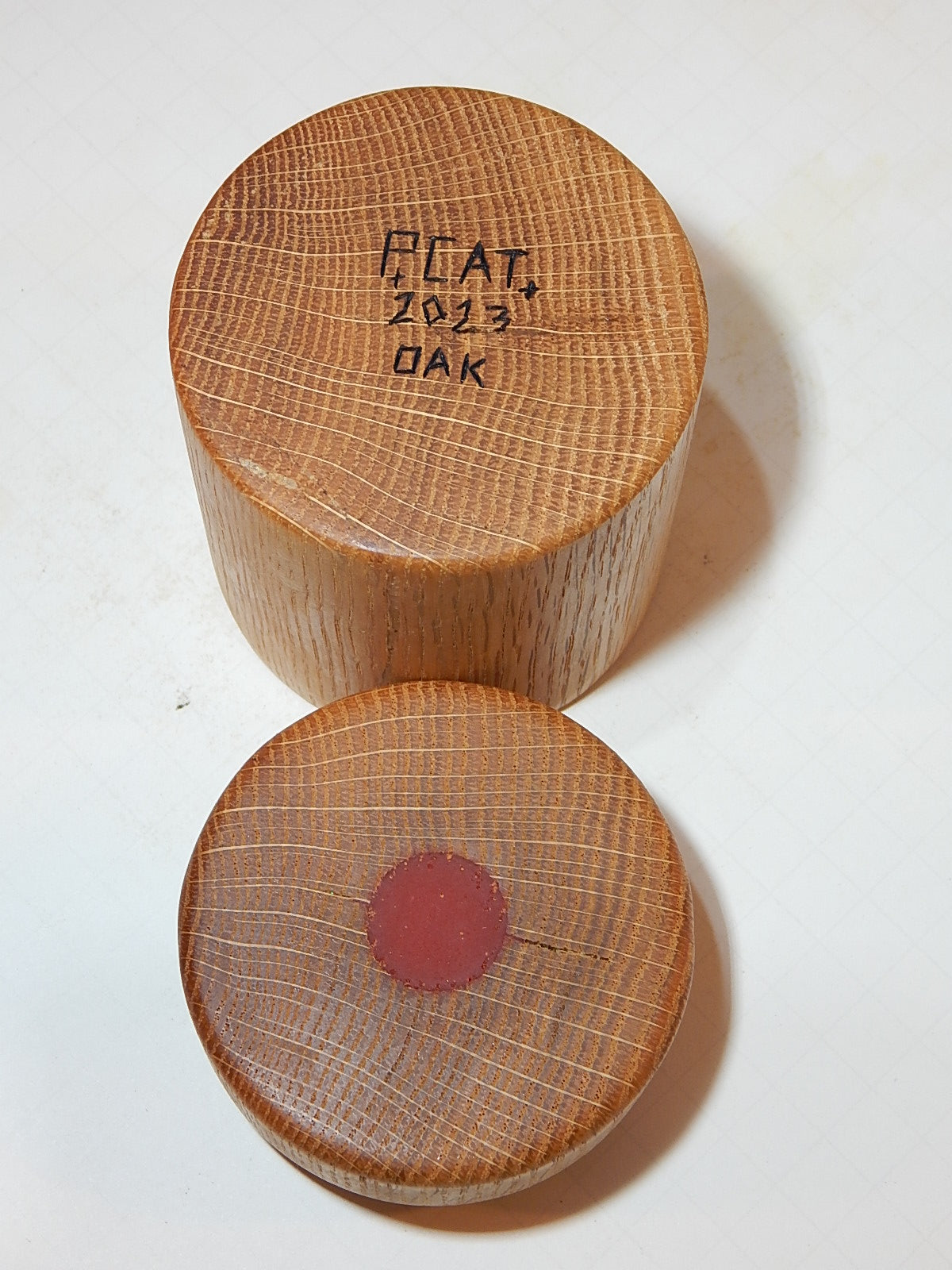 Oak Bowl with Lid, Handmade Lathe Turned Box, Artisan Crafted