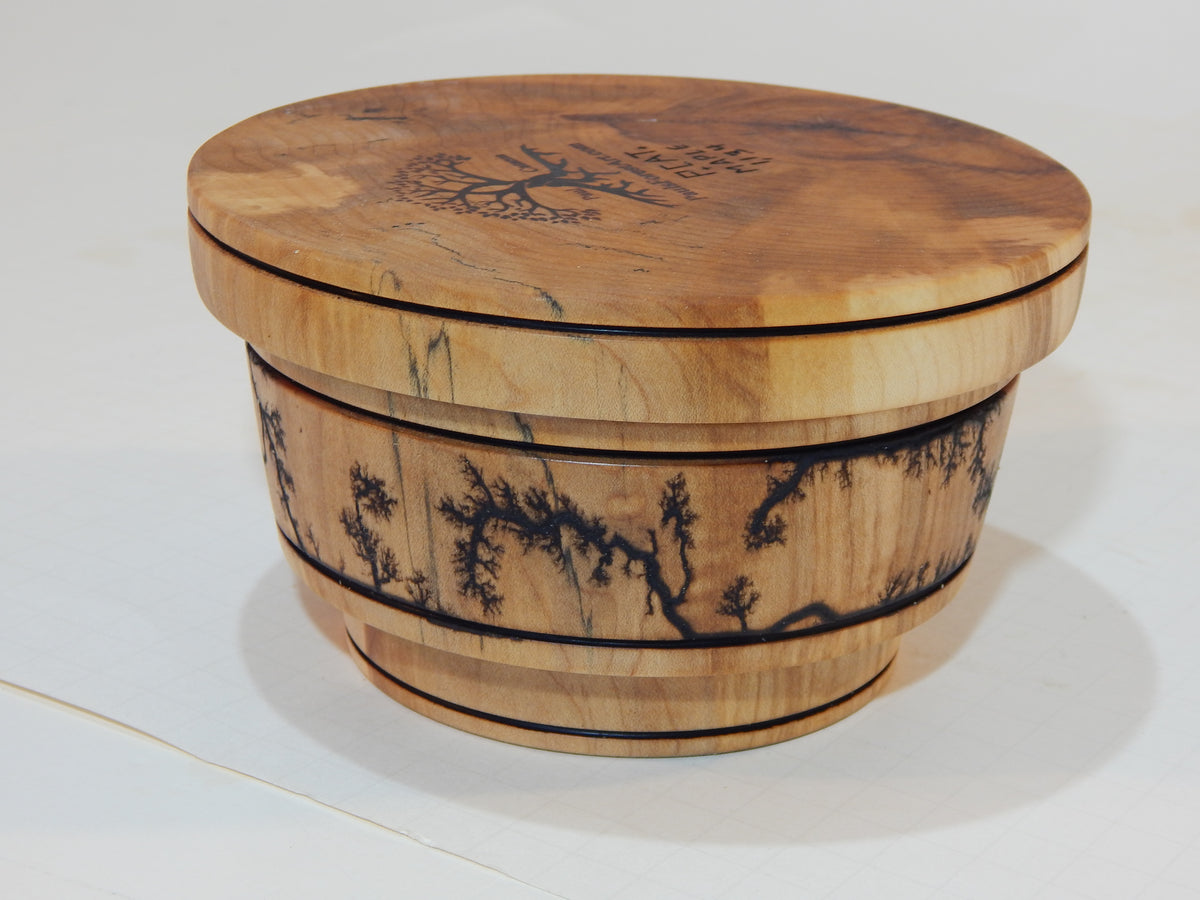 Maple Bowl, Handmade Lathe Turned Box, Artisan Crafted