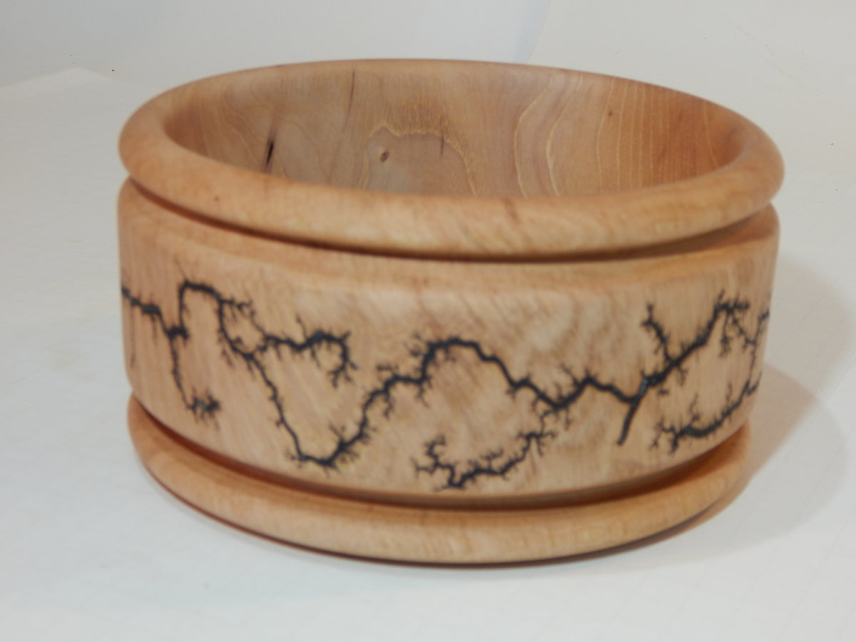 Maple Bowl, Handmade Lathe Turned Box, Artisan Crafted