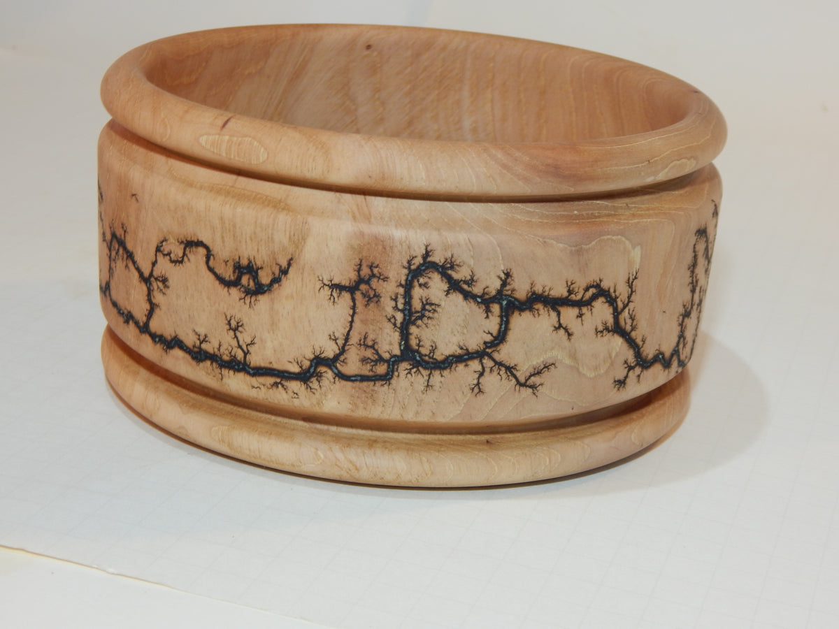 Maple Bowl, Handmade Lathe Turned Box, Artisan Crafted