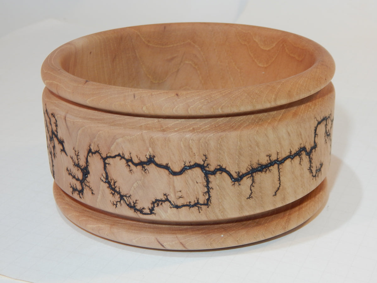 Maple Bowl, Handmade Lathe Turned Box, Artisan Crafted