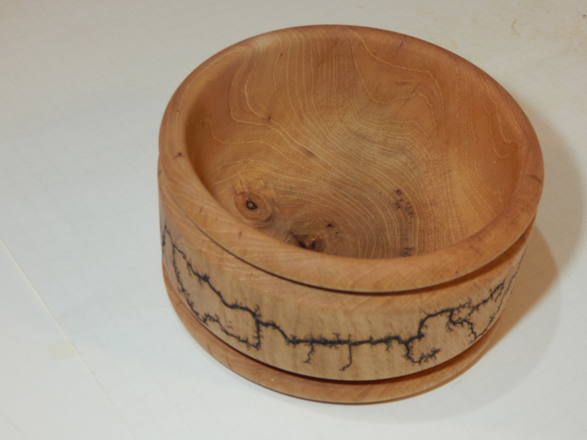 Maple Bowl, Handmade Lathe Turned Box, Artisan Crafted