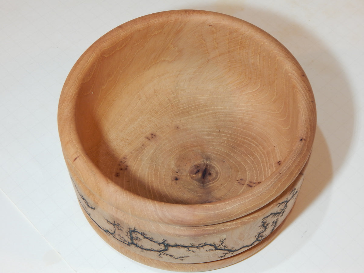 Maple Bowl, Handmade Lathe Turned Box, Artisan Crafted