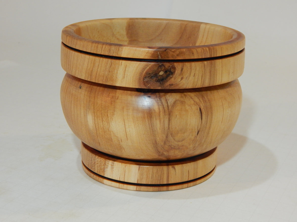 Maple Bowl, Handmade Lathe Turned Box, Artisan Crafted