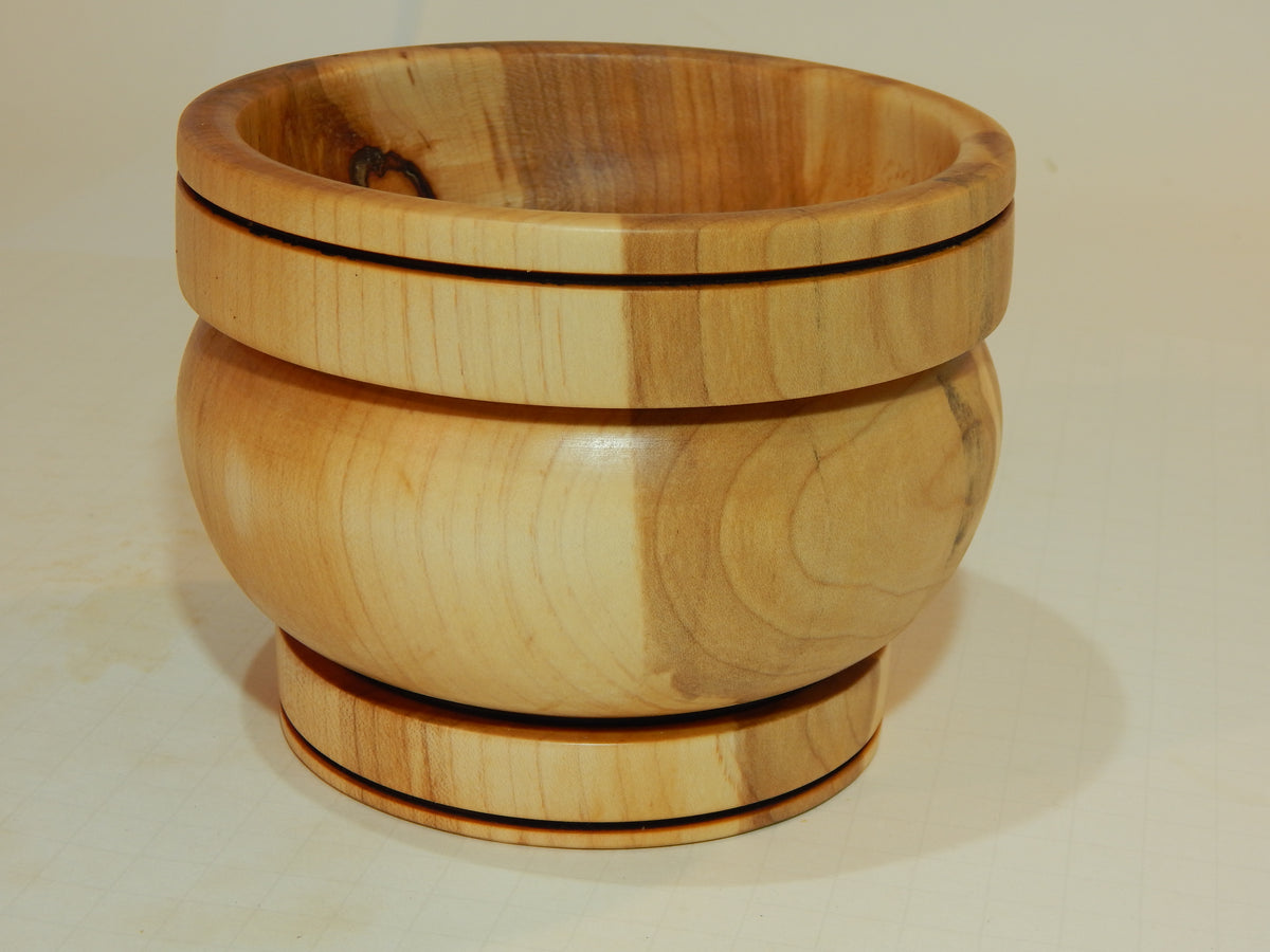 Maple Bowl, Handmade Lathe Turned Box, Artisan Crafted