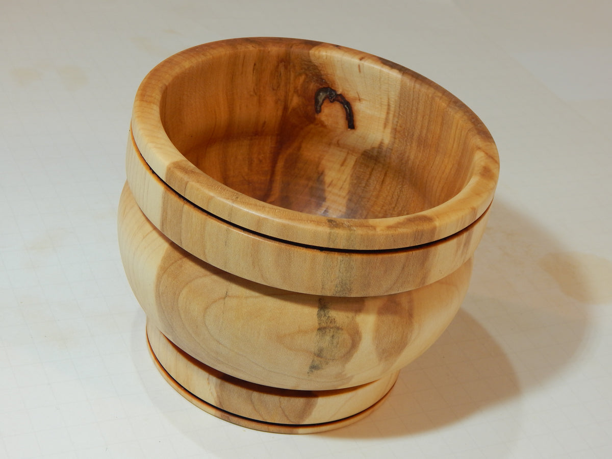 Maple Bowl, Handmade Lathe Turned Box, Artisan Crafted