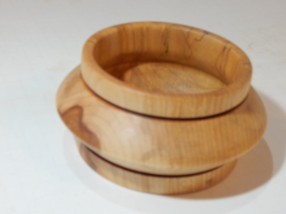 Maple Bowl, Handmade Lathe Turned Box, Artisan Crafted