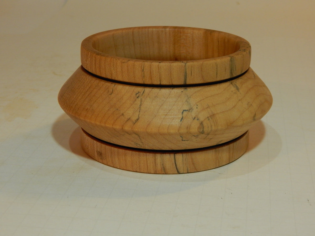 Maple Bowl, Handmade Lathe Turned Box, Artisan Crafted