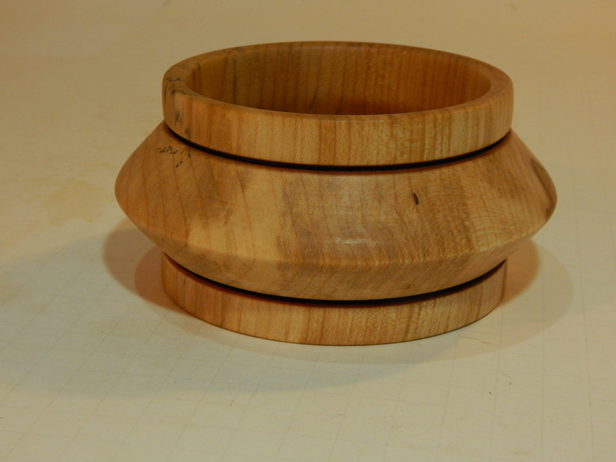 Maple Bowl, Handmade Lathe Turned Box, Artisan Crafted