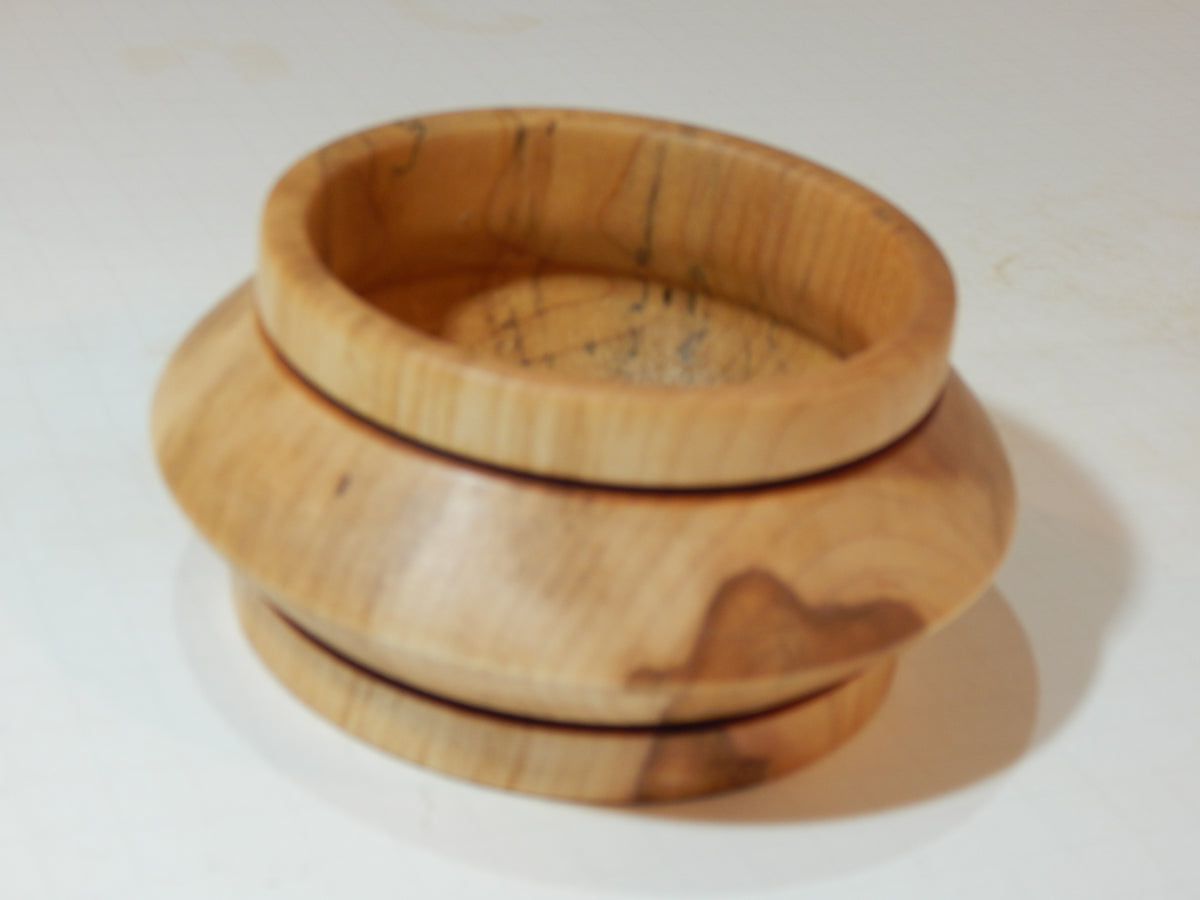 Maple Bowl, Handmade Lathe Turned Box, Artisan Crafted