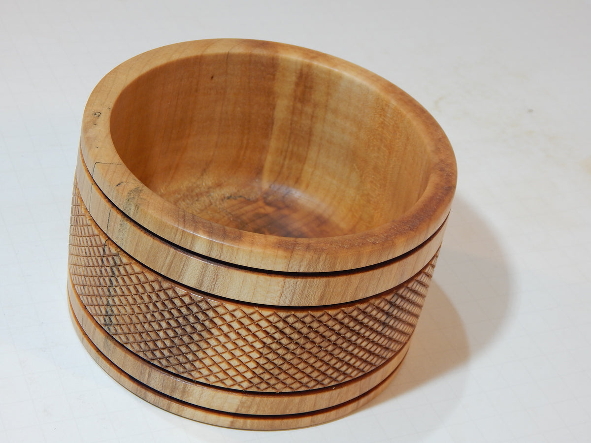 Maple Bowl, Handmade Lathe Turned Box, Artisan Crafted