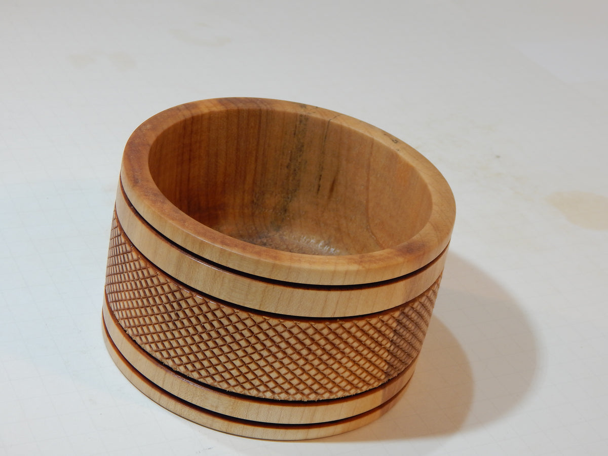 Maple Bowl, Handmade Lathe Turned Box, Artisan Crafted