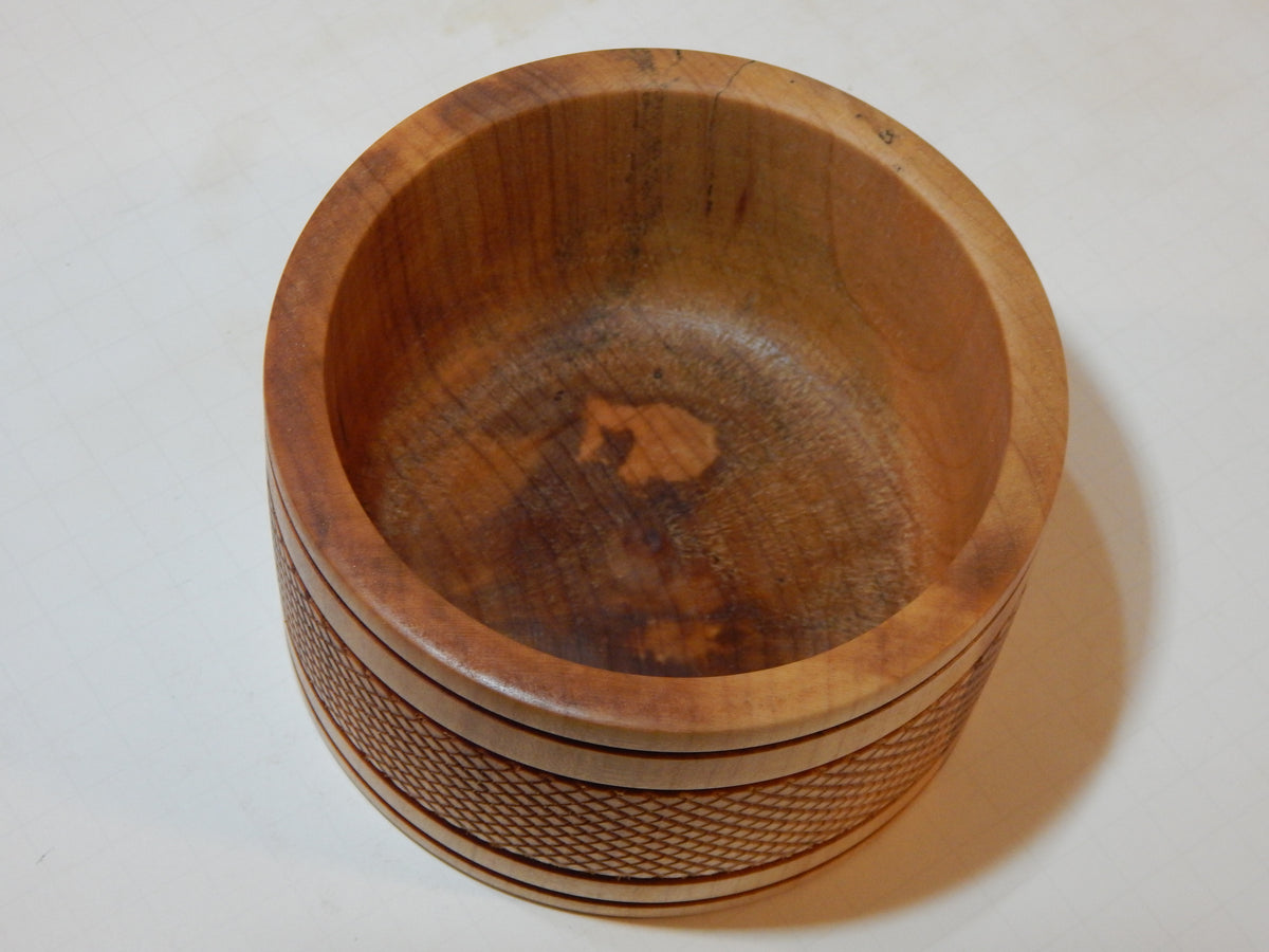 Maple Bowl, Handmade Lathe Turned Box, Artisan Crafted