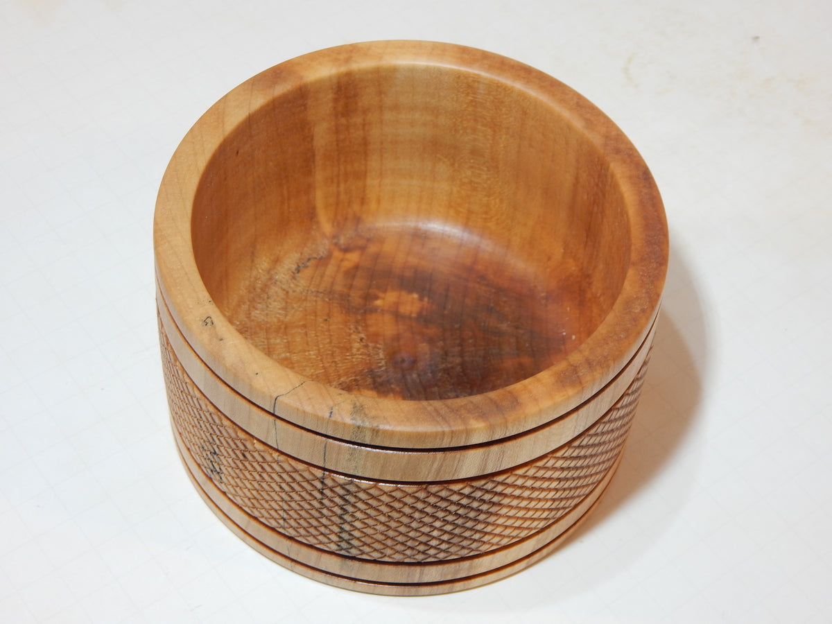 Maple Bowl, Handmade Lathe Turned Box, Artisan Crafted