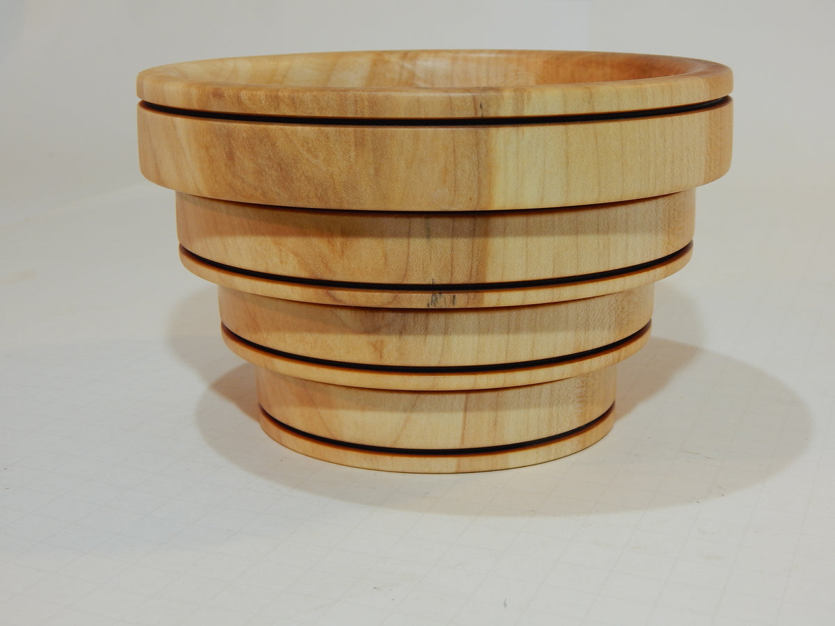 Maple Bowl, Handmade Lathe Turned Box, Artisan Crafted