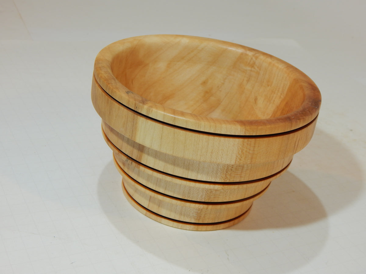 Maple Bowl, Handmade Lathe Turned Box, Artisan Crafted