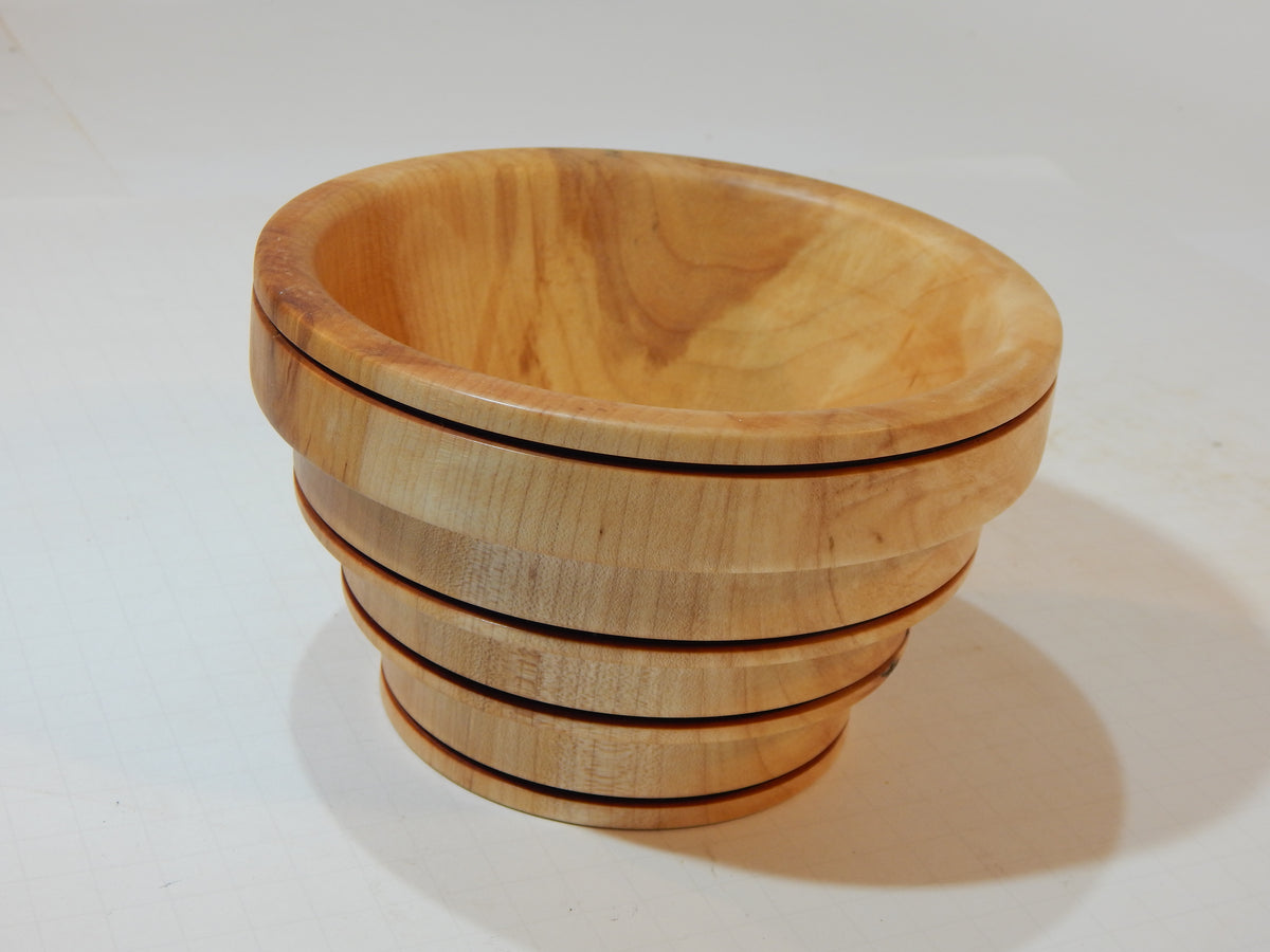 Maple Bowl, Handmade Lathe Turned Box, Artisan Crafted