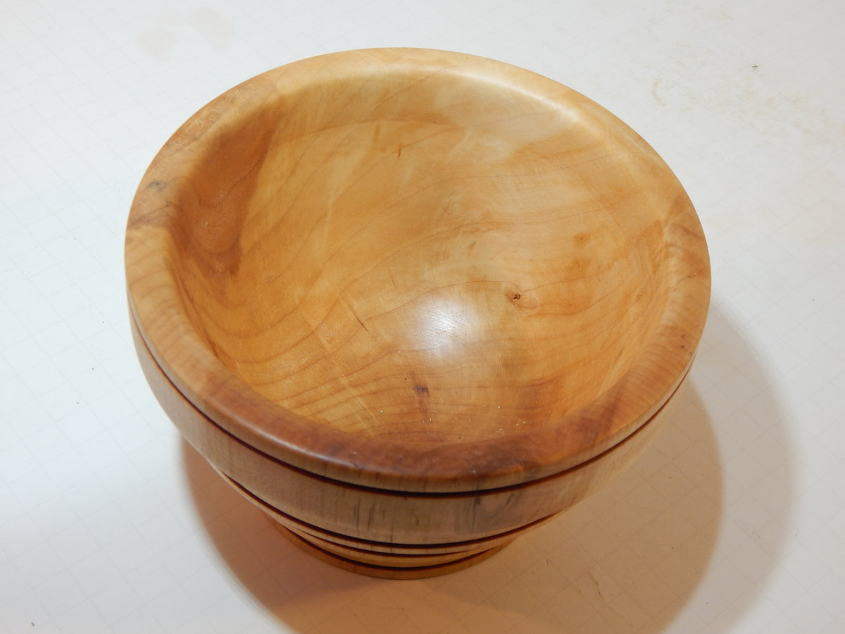 Maple Bowl, Handmade Lathe Turned Box, Artisan Crafted