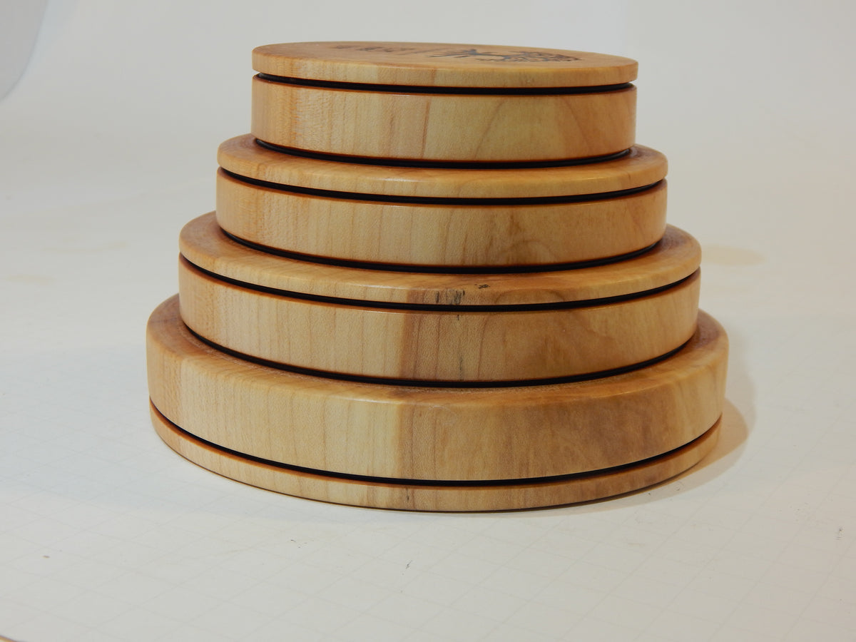 Maple Bowl, Handmade Lathe Turned Box, Artisan Crafted