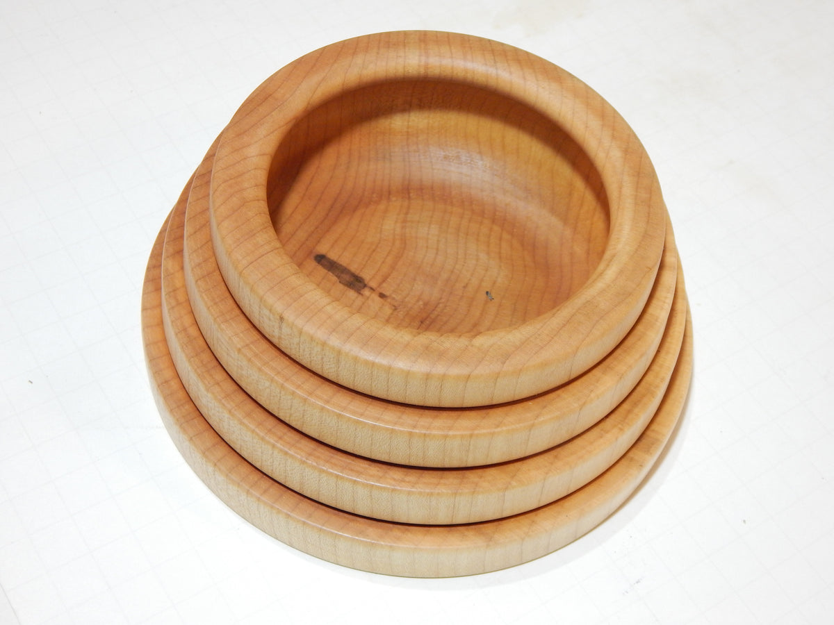 Maple Bowl, Handmade Lathe Turned Box, Artisan Crafted
