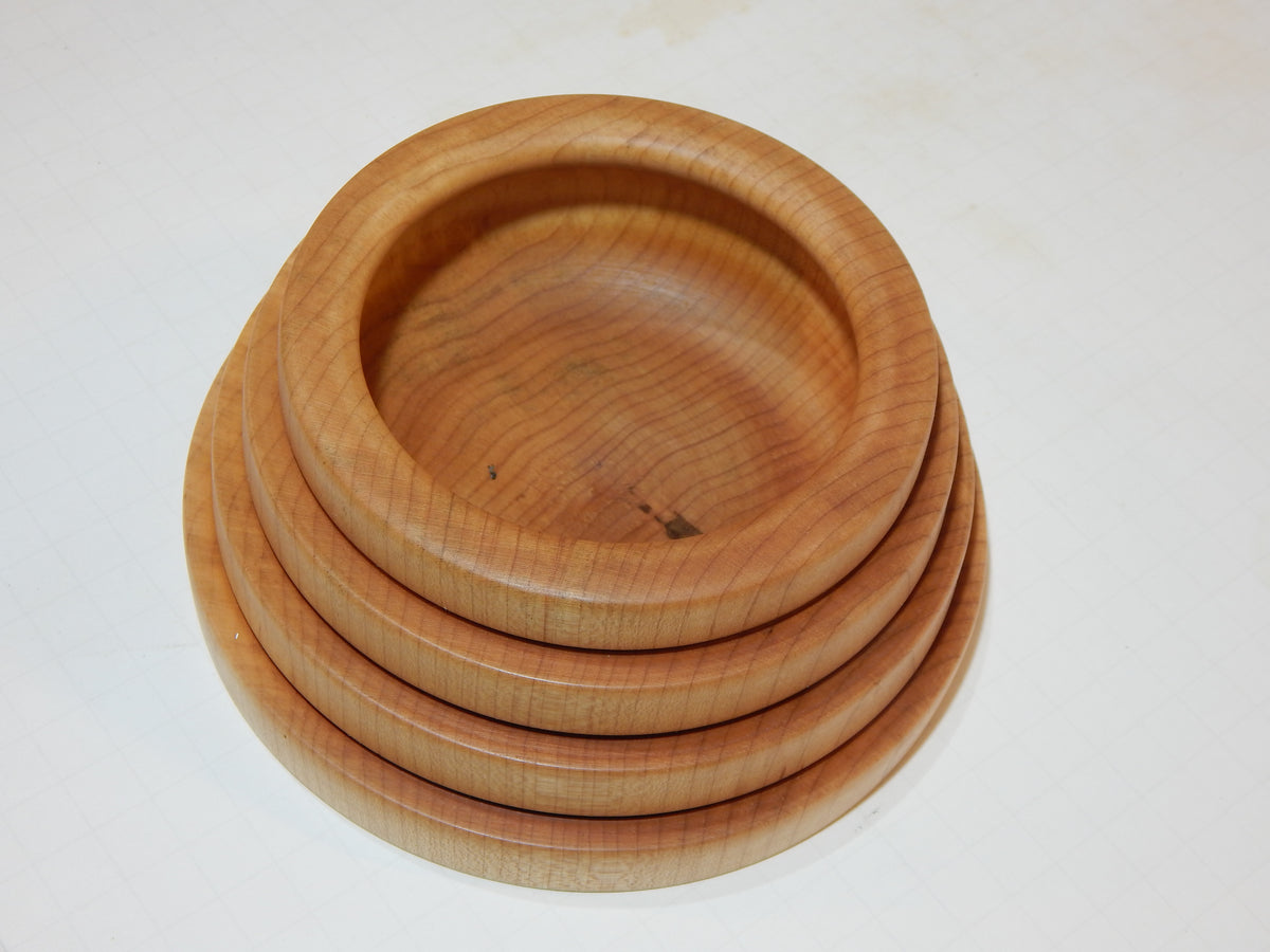 Maple Bowl, Handmade Lathe Turned Box, Artisan Crafted