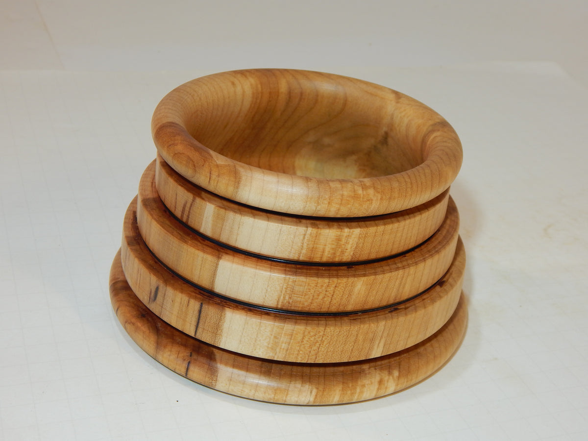 Maple Bowl, Handmade Lathe Turned Box, Artisan Crafted