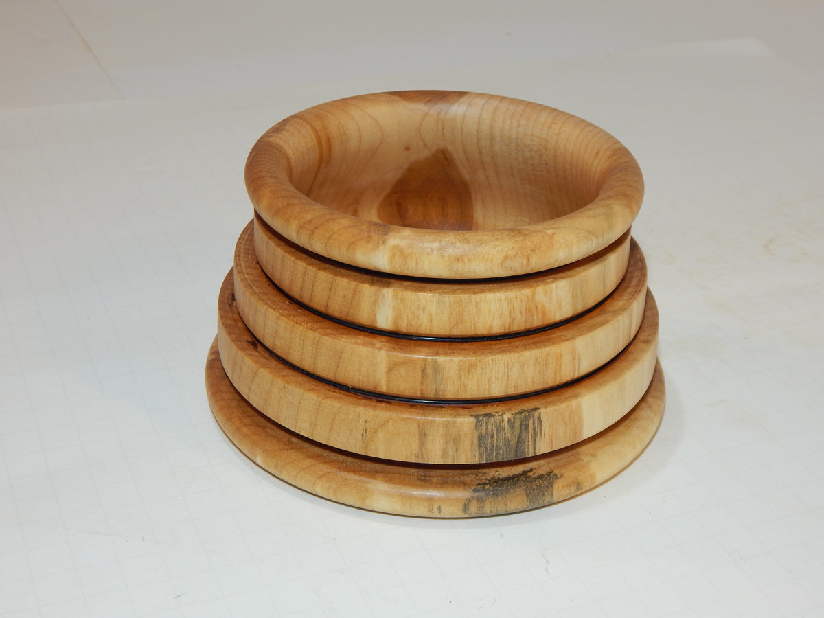 Maple Bowl, Handmade Lathe Turned Box, Artisan Crafted