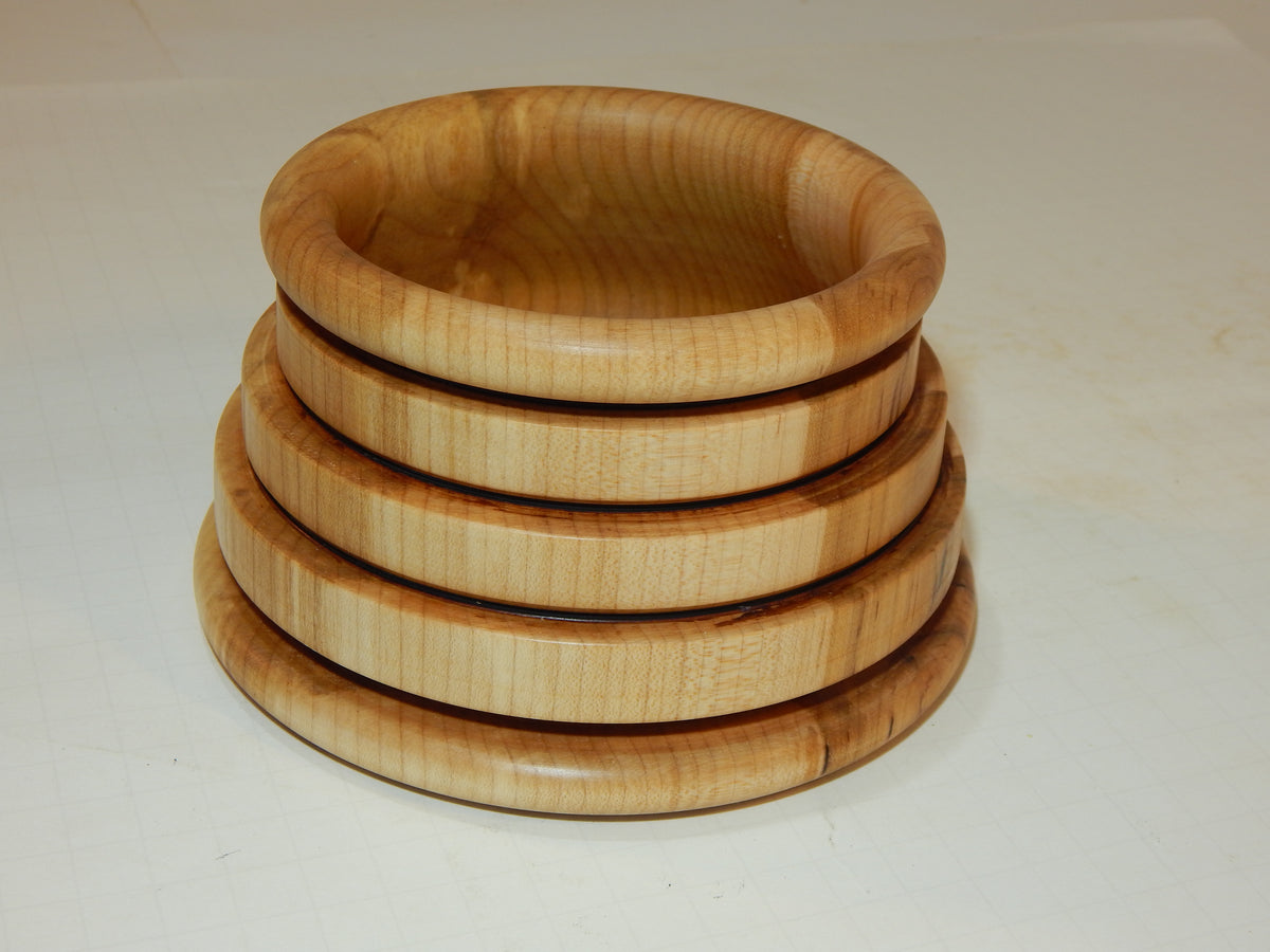 Maple Bowl, Handmade Lathe Turned Box, Artisan Crafted