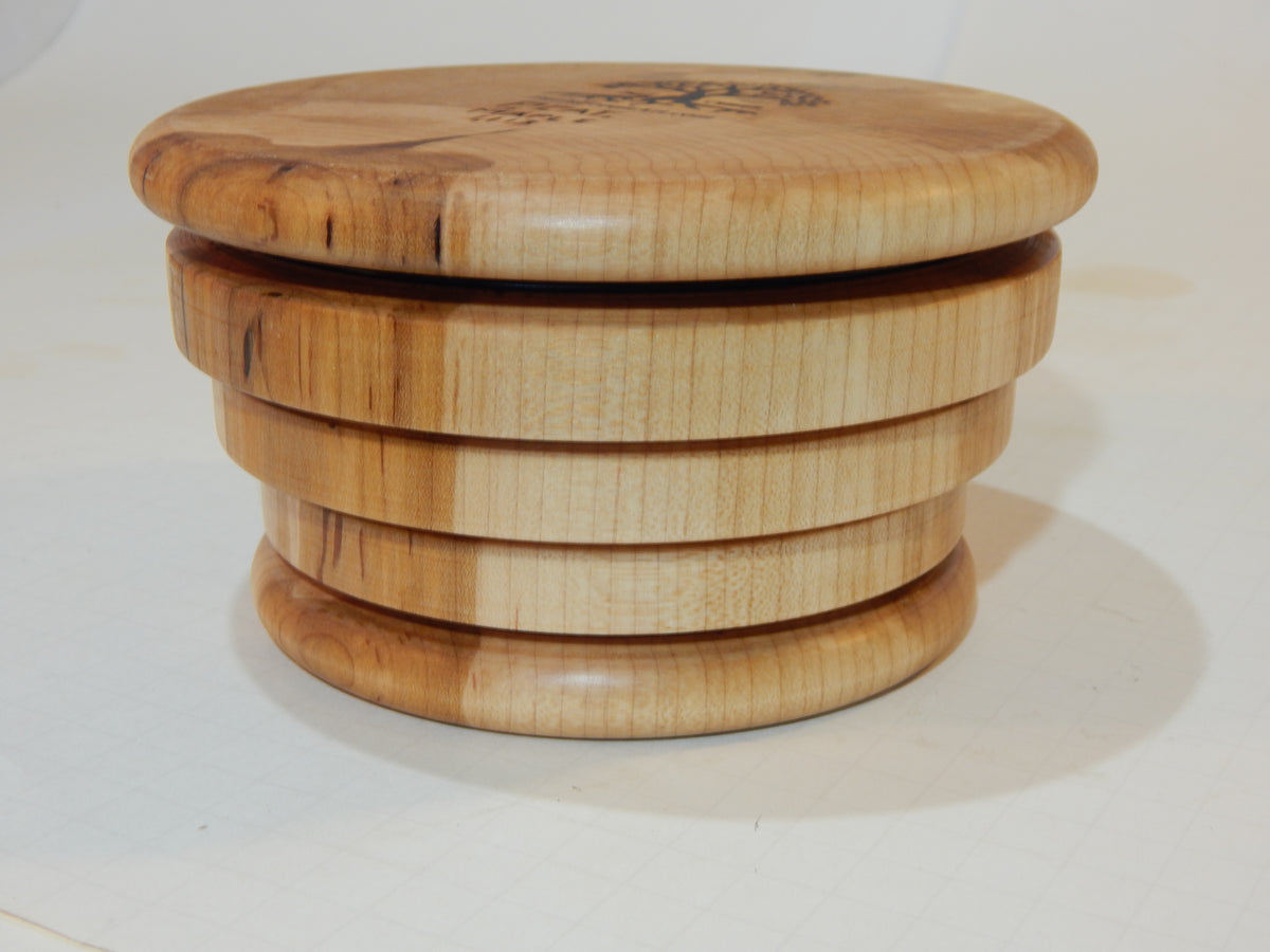 Maple Bowl, Handmade Lathe Turned Box, Artisan Crafted