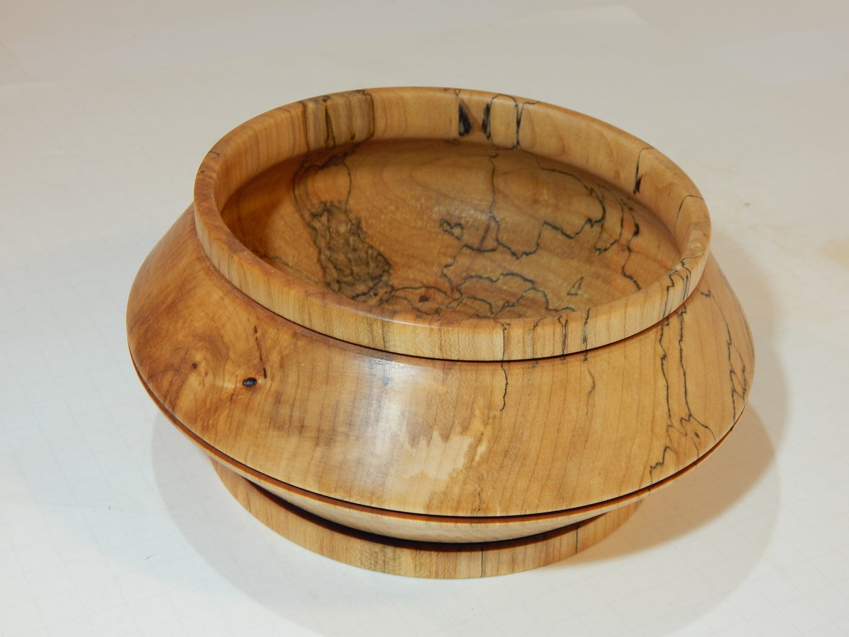 Maple Bowl, Handmade Lathe Turned Box, Artisan Crafted