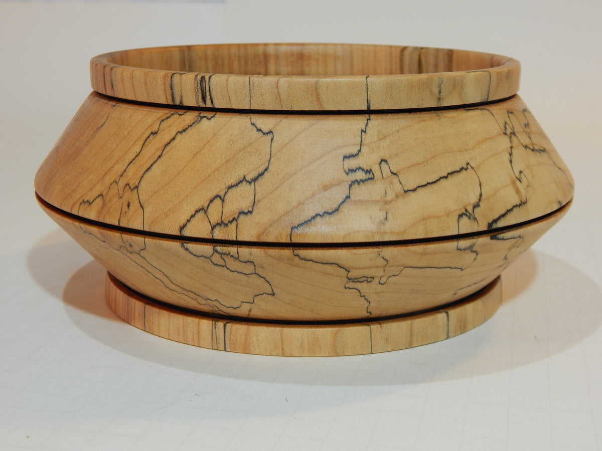 Maple Bowl, Handmade Lathe Turned Box, Artisan Crafted