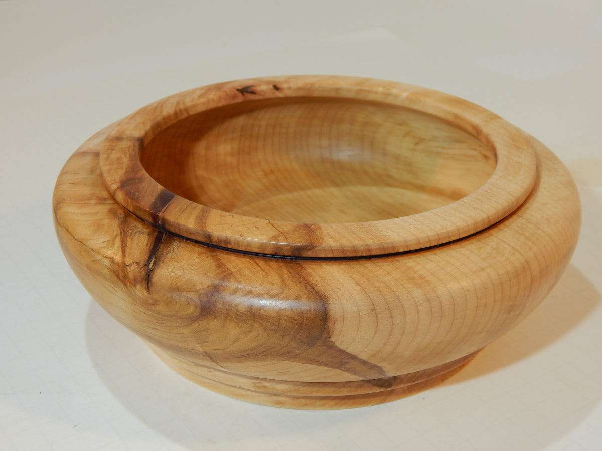 Maple Bowl, Handmade Lathe Turned Box, Artisan Crafted