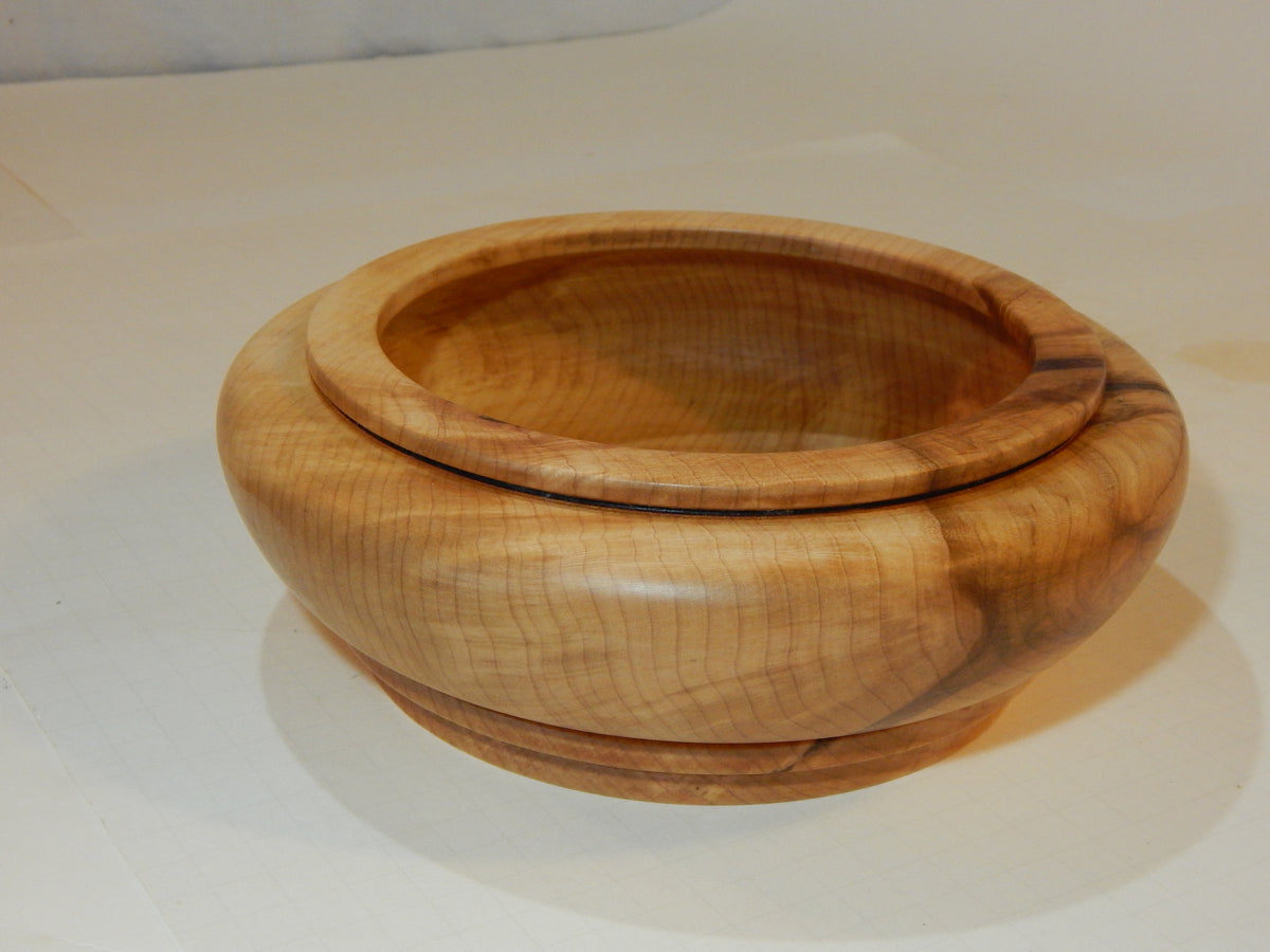 Maple Bowl, Handmade Lathe Turned Box, Artisan Crafted