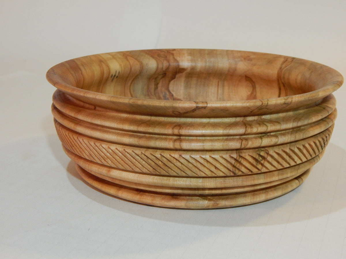 Maple Bowl, Handmade Lathe Turned Box, Artisan Crafted
