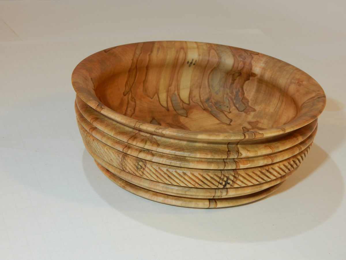 Maple Bowl, Handmade Lathe Turned Box, Artisan Crafted