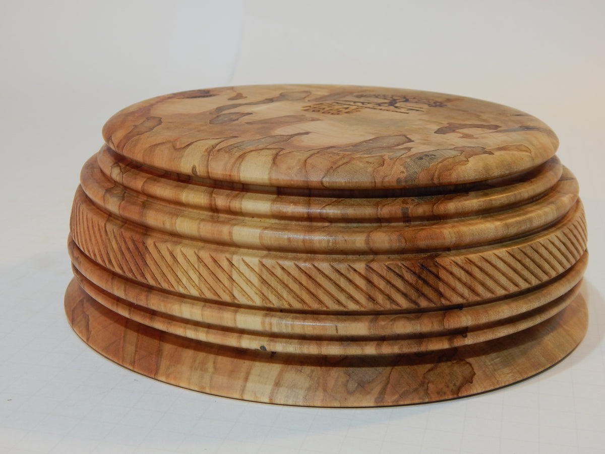Maple Bowl, Handmade Lathe Turned Box, Artisan Crafted