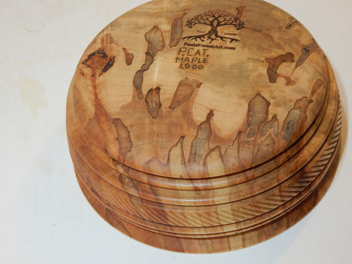 Maple Bowl, Handmade Lathe Turned Box, Artisan Crafted