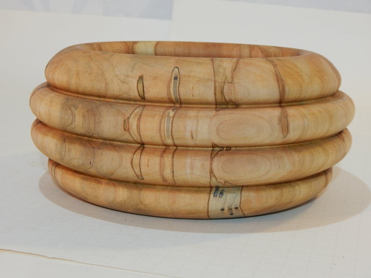 Maple Bowl, Handmade Lathe Turned, Artisan Crafted
