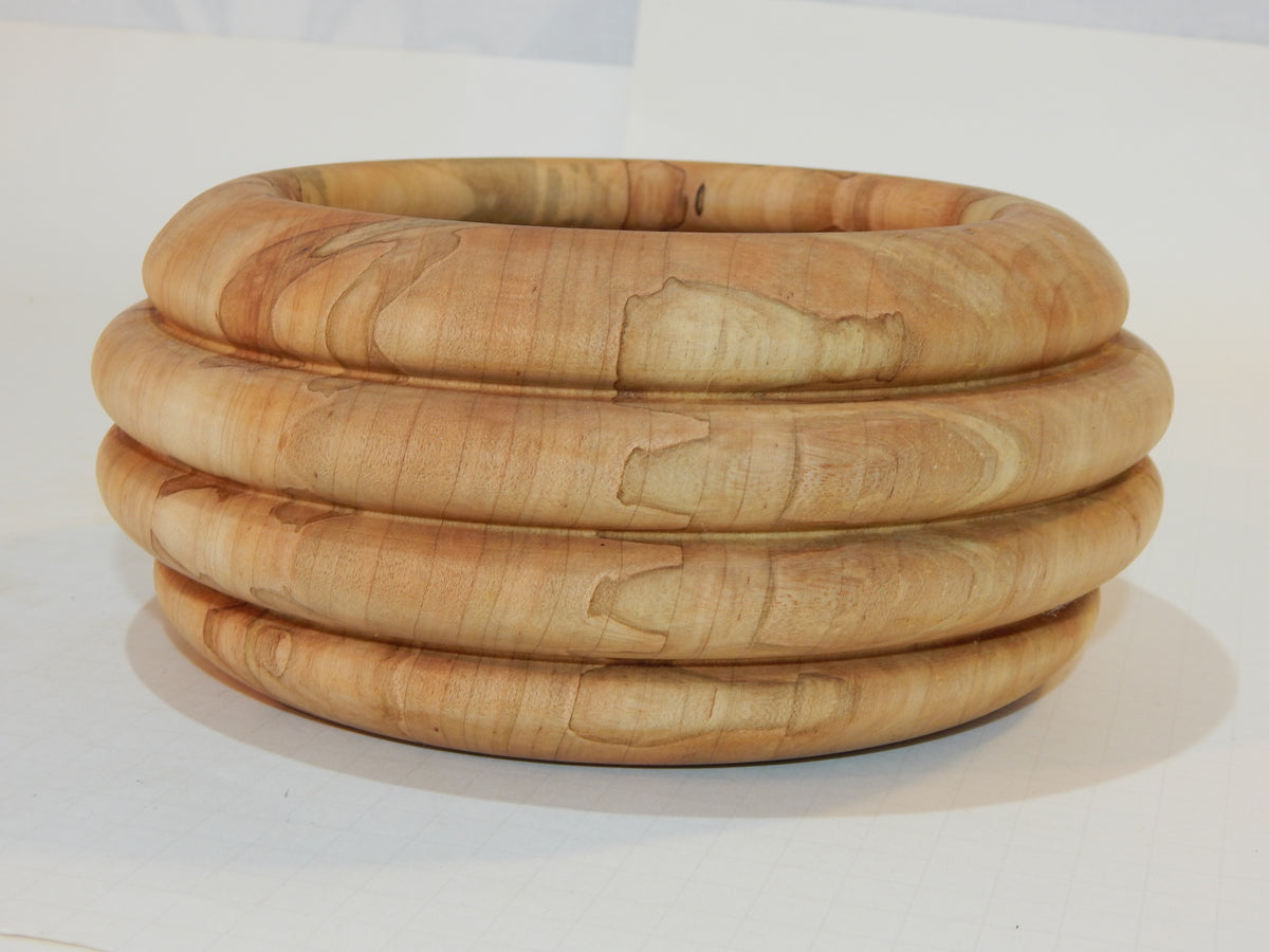Maple Bowl, Handmade Lathe Turned, Artisan Crafted