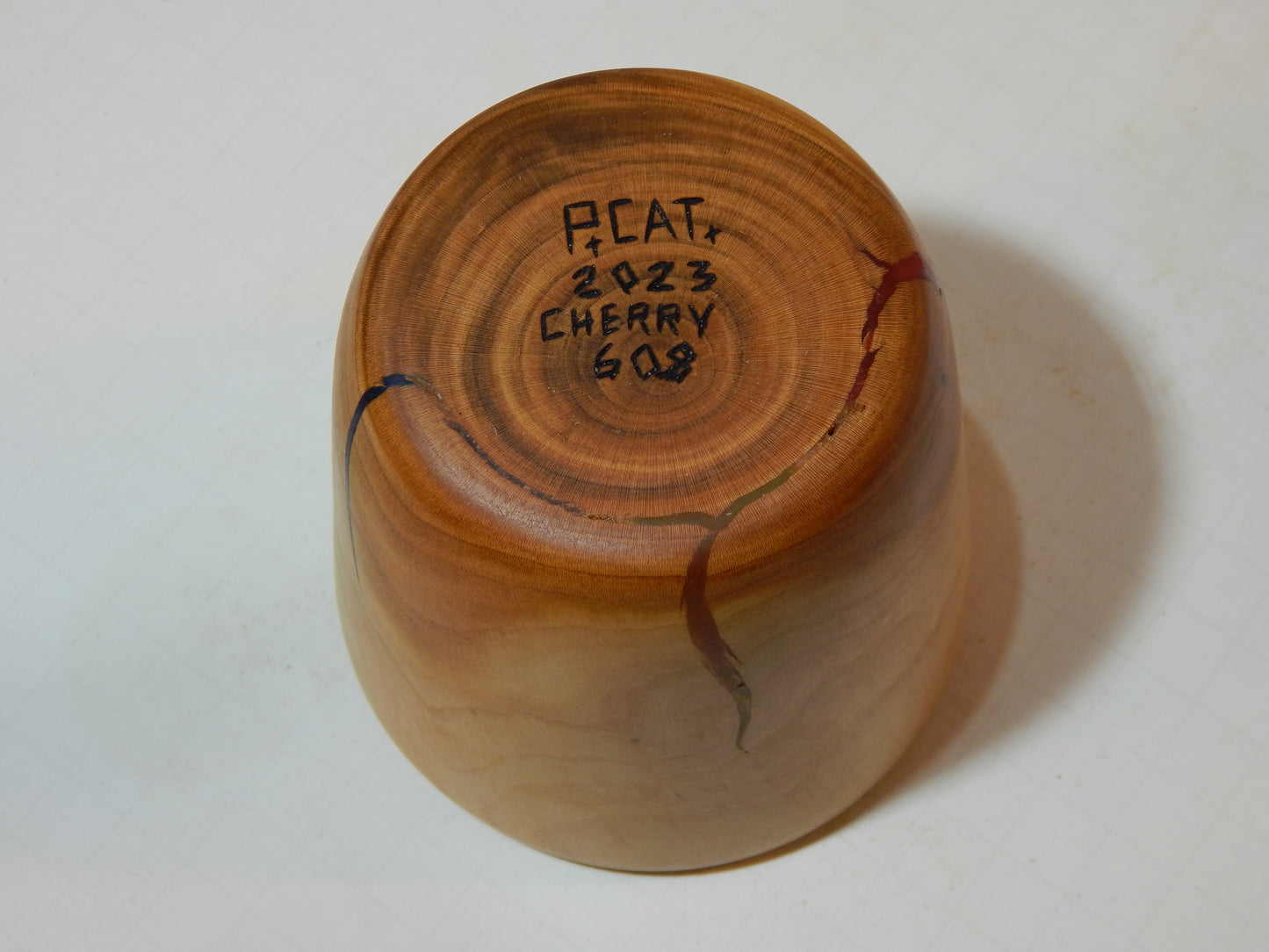 Wild Cherry Bowl, Handmade Lathe Turned, Artisan Crafted