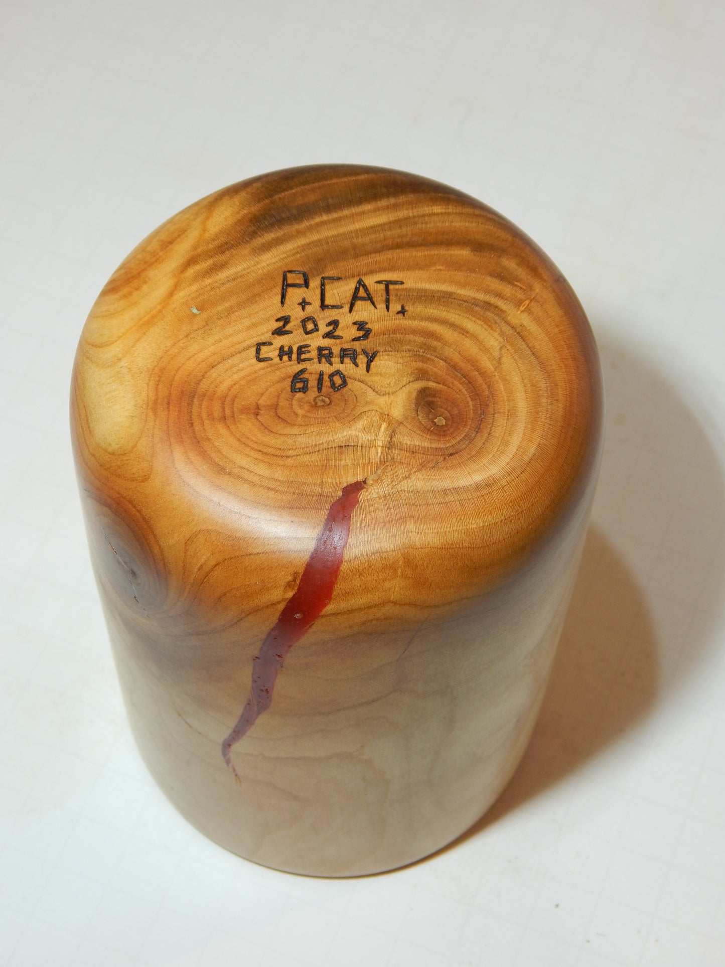 Wild Cherry Bowl, Handmade Lathe Turned, Artisan Crafted