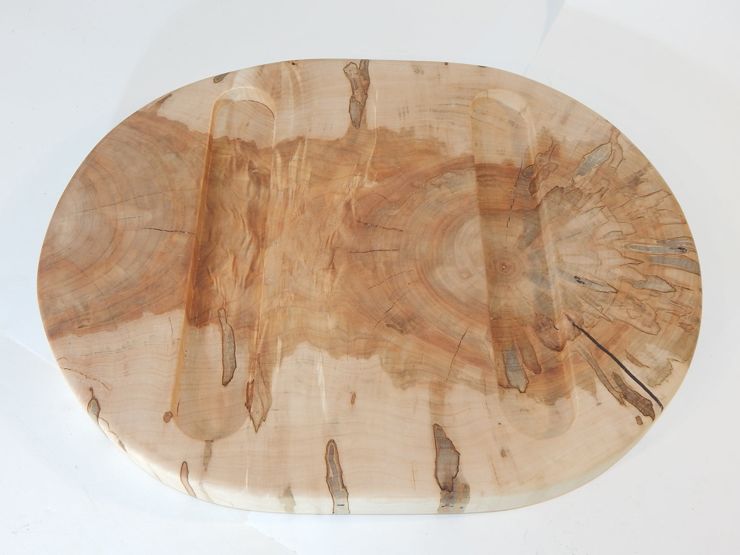 Large Ambrosia Maple Crosscut End Grain Charcuterie / Cutting Board