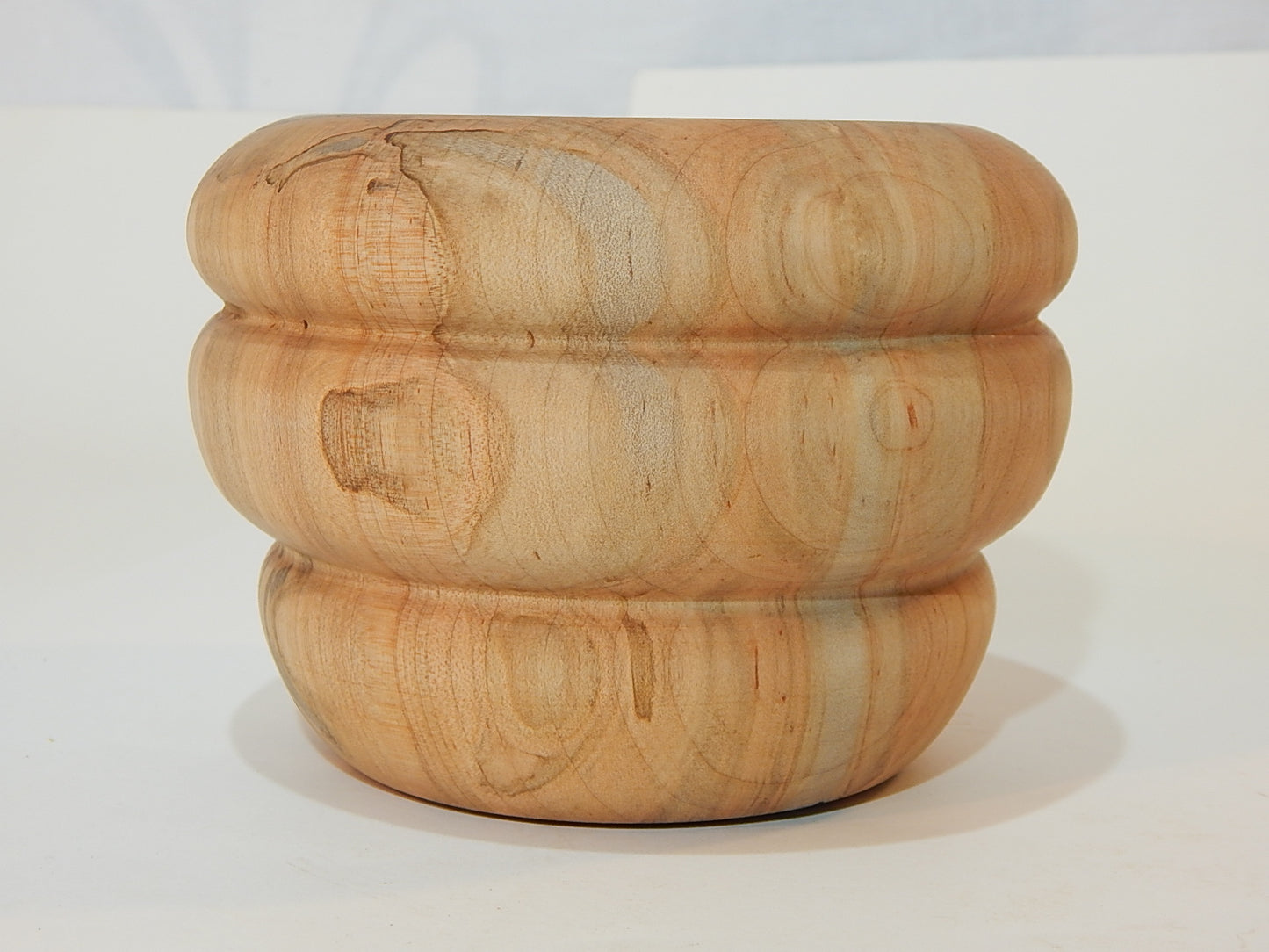 Maple Bowl, Handmade Lathe Turned Box, Artisan Crafted