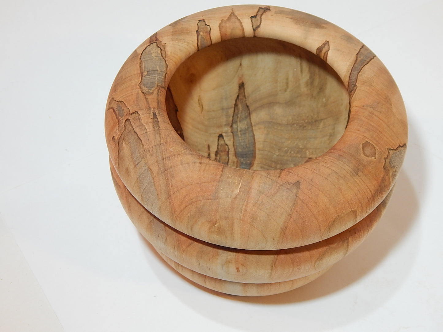 Maple Bowl, Handmade Lathe Turned Box, Artisan Crafted