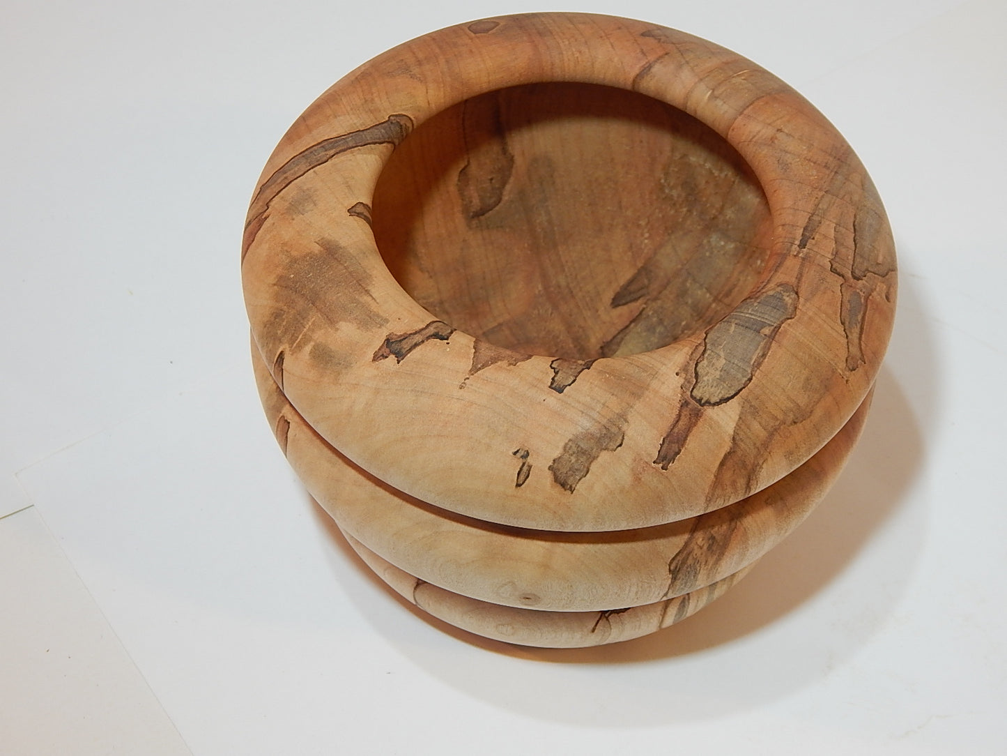 Maple Bowl, Handmade Lathe Turned Box, Artisan Crafted