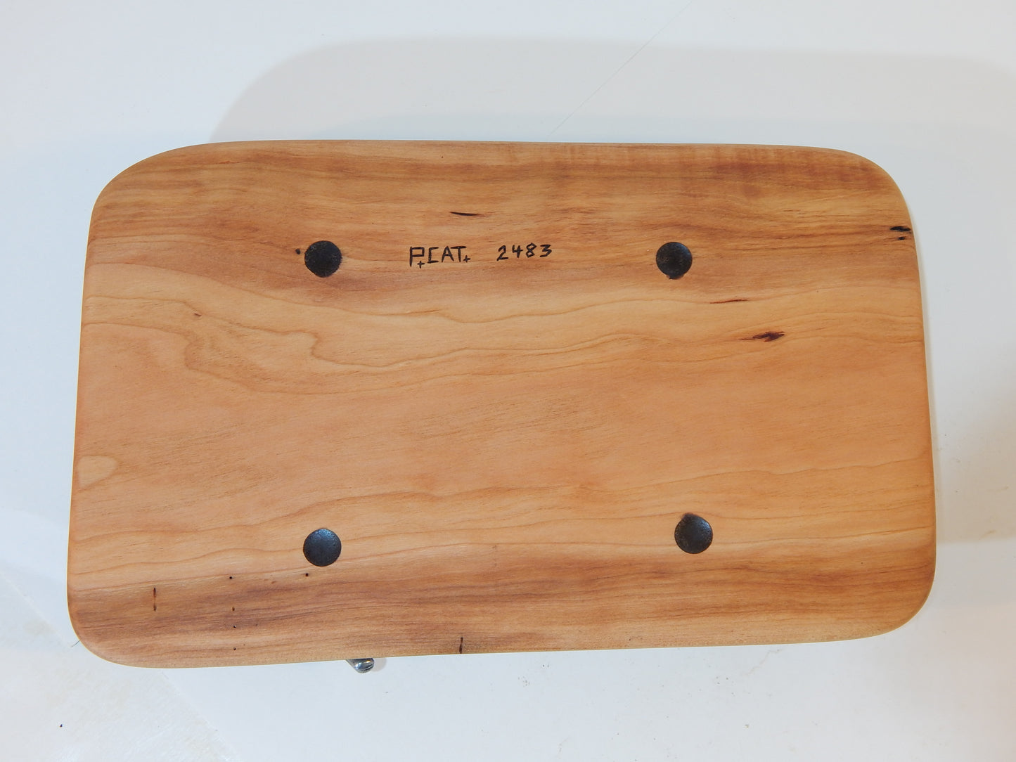 Small Cherry Live Edge Bark Charcuterie / Cutting Board with Handles