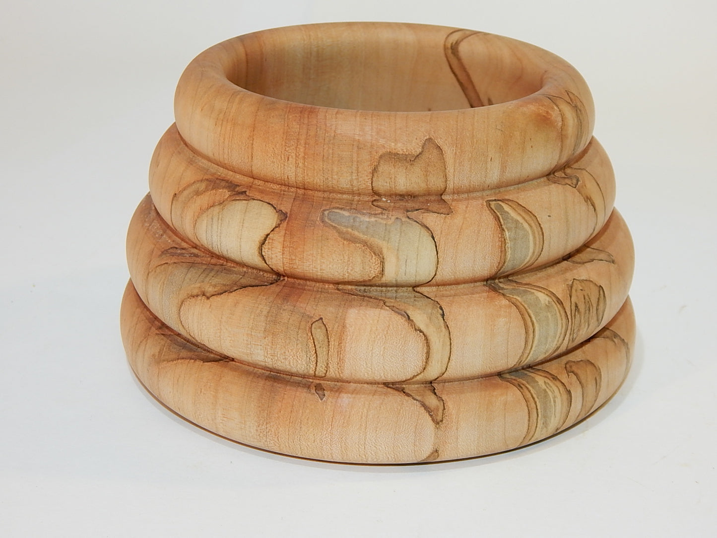 Maple Bowl, Handmade Lathe Turned Box, Artisan Crafted