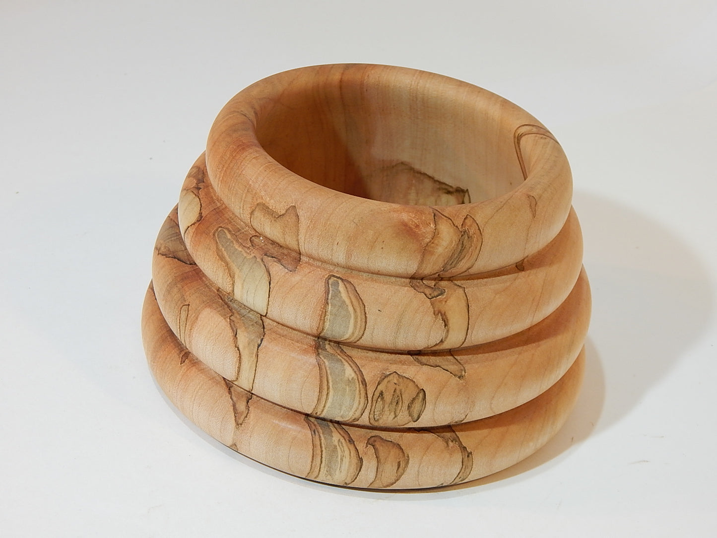 Maple Bowl, Handmade Lathe Turned Box, Artisan Crafted