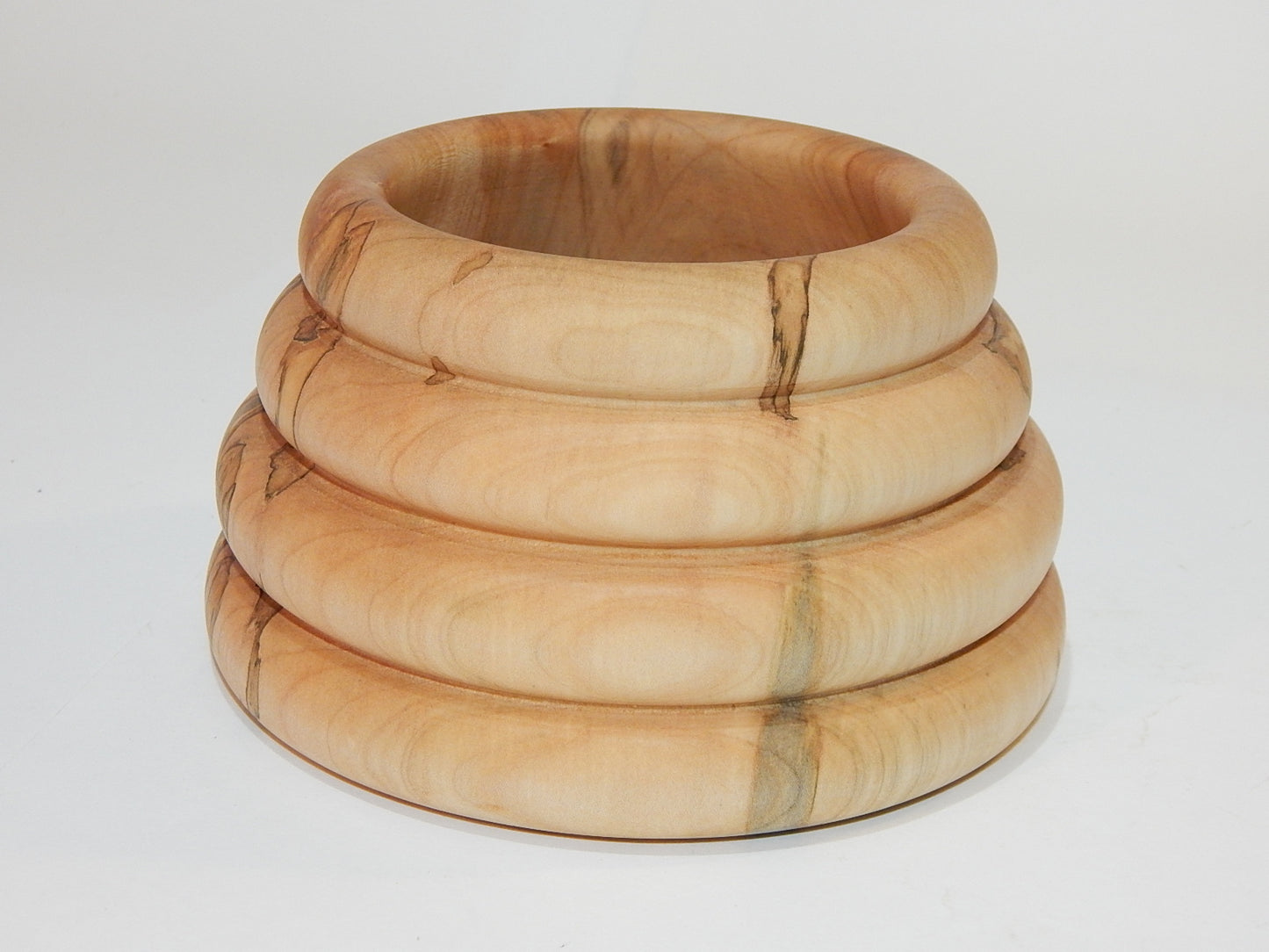 Maple Bowl, Handmade Lathe Turned Box, Artisan Crafted