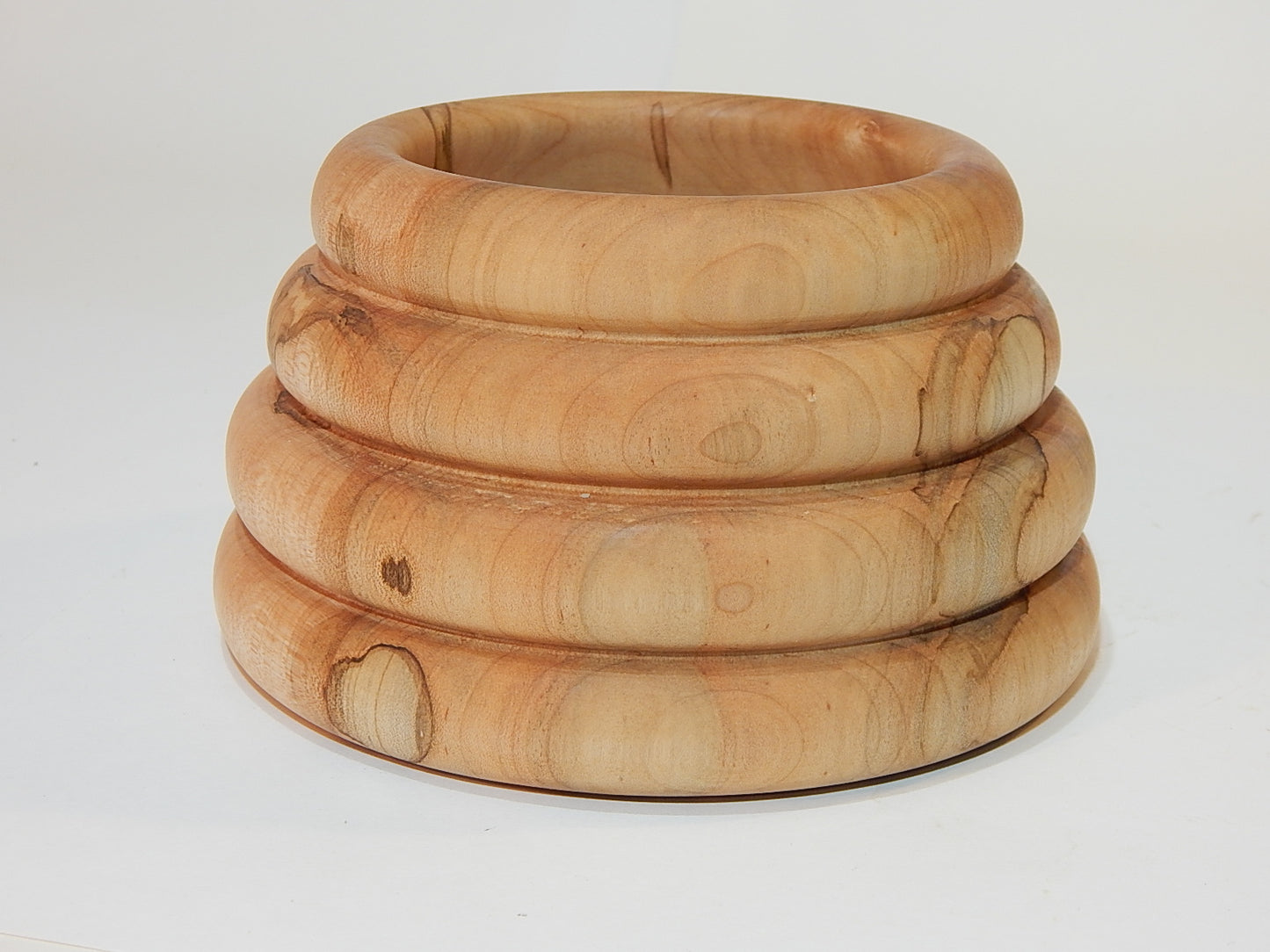 Maple Bowl, Handmade Lathe Turned Box, Artisan Crafted